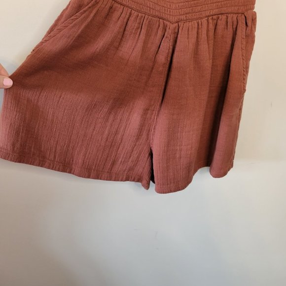 NWT Aerie Puff Sleeve Peasant Top Romper Size XS - Picture 10 of 11